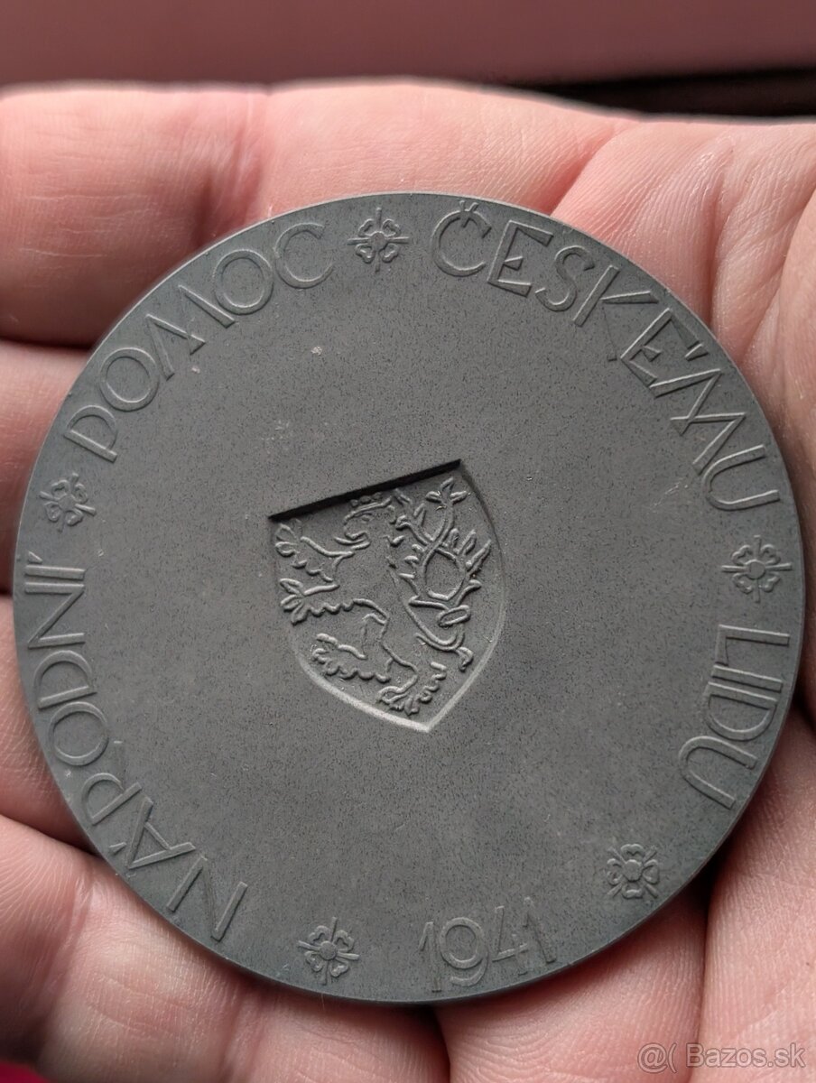 Predám vzácnu Zn medailu JUDr Emil Hácha - 4