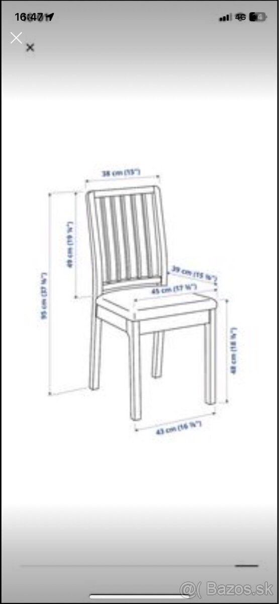 stolicky Ikea 6ks - 4