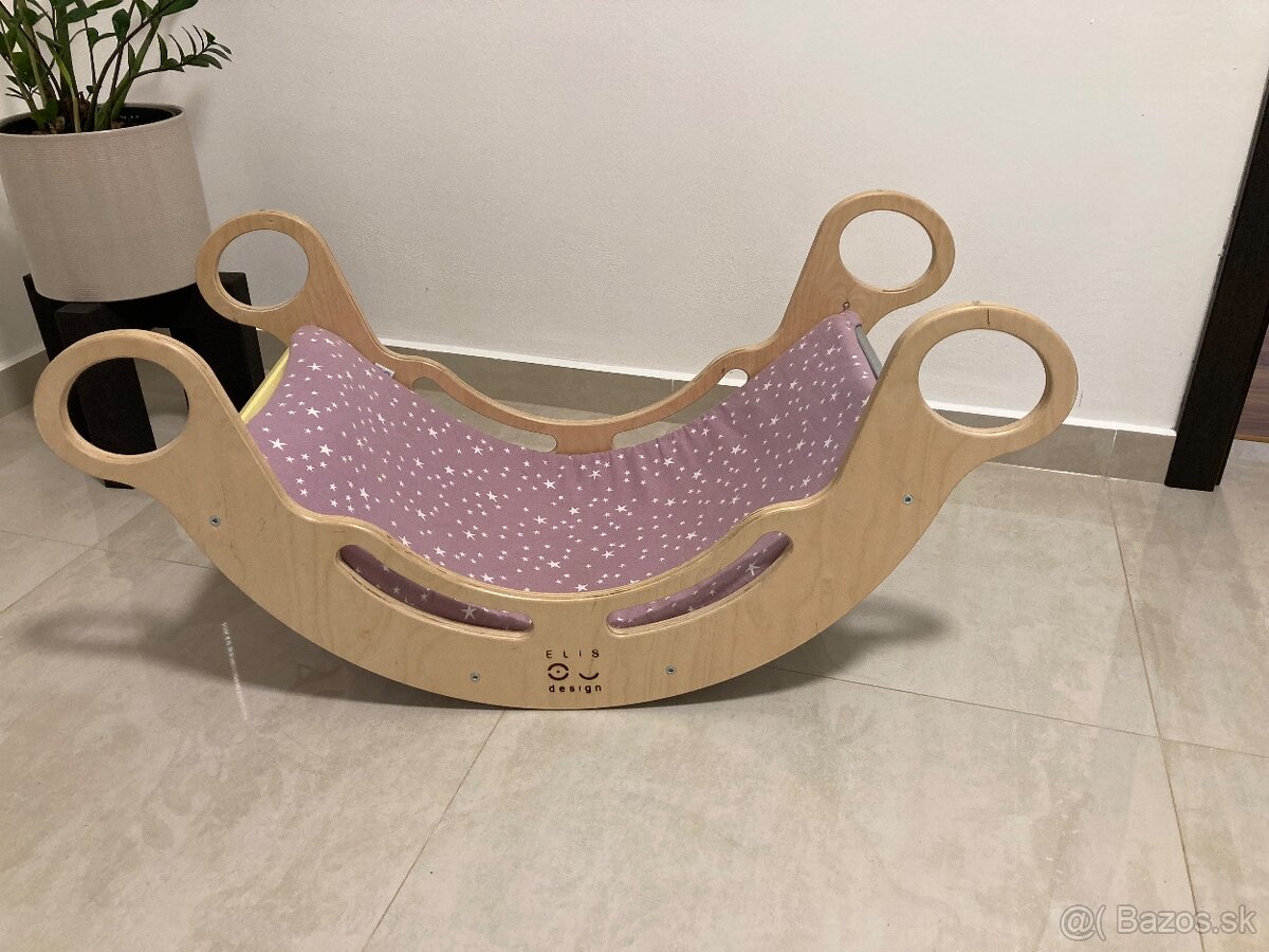 Montessori dúhová hojdačka Elis Design+ poťah - 4