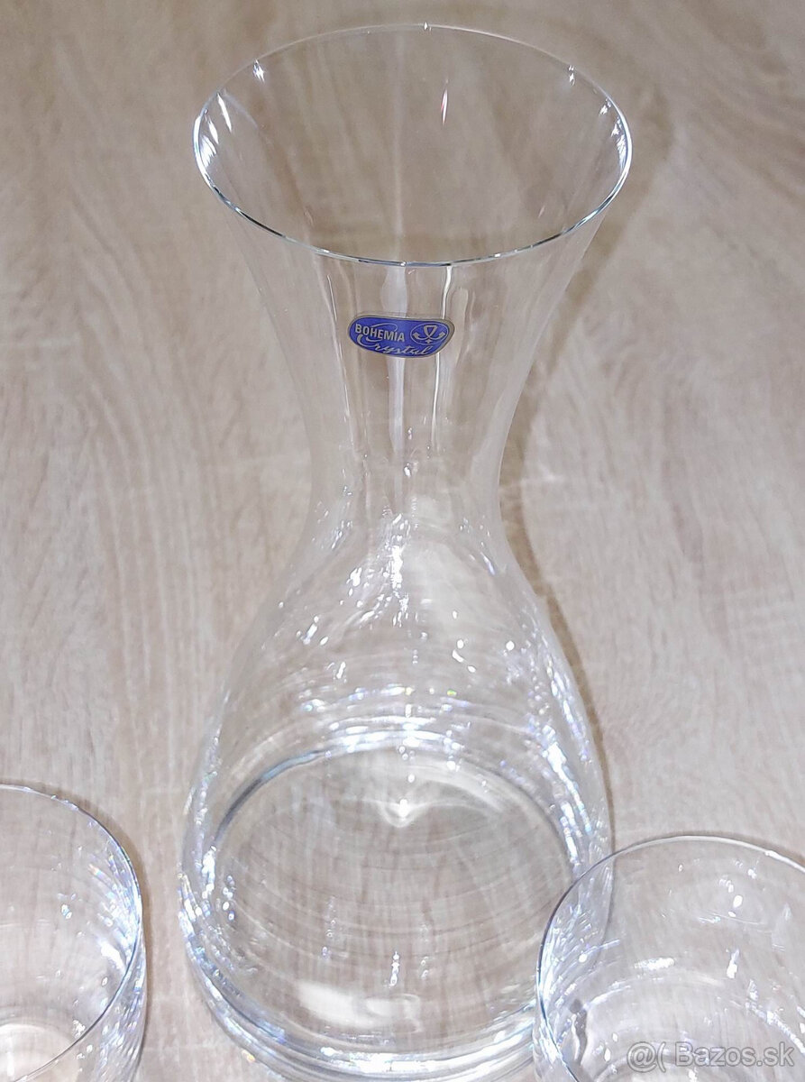 Karafa+poháre, štamperlíky - 4