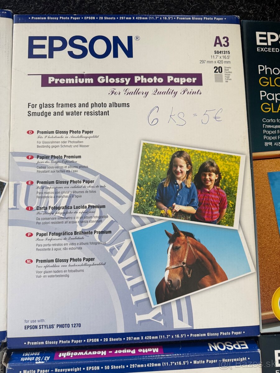 Fotopapier Epson A3 - 4