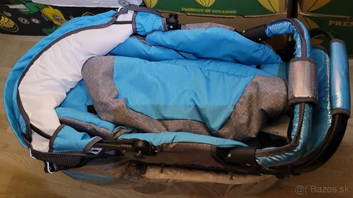 Kocik 2in1 Touragoo Flame Azur Grey Melange - 4