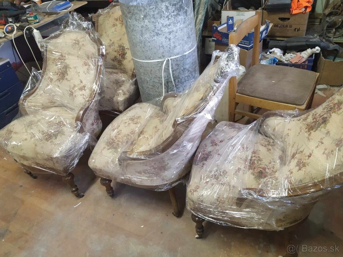 Starožitné křesla 4kusy-330,-eur - 4