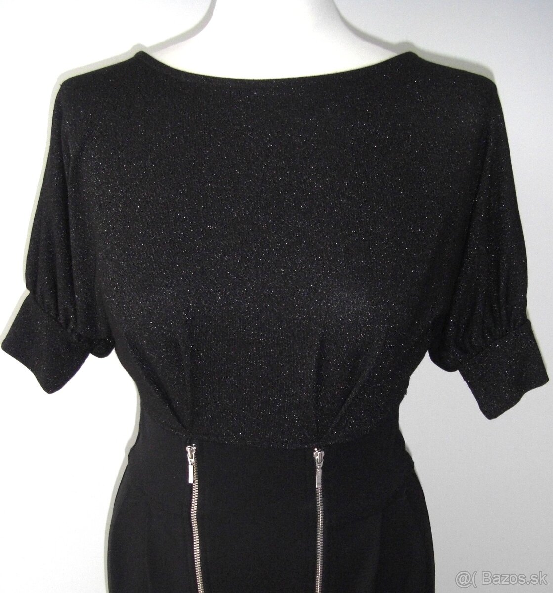 Čierne šaty so zipsami - ORSAY - 4