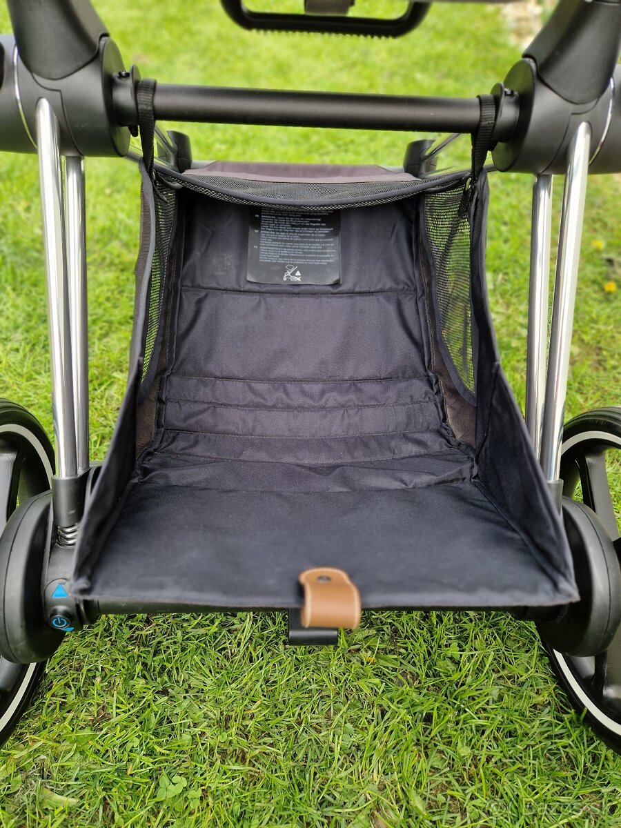 Dvojkombinácia Cybex ePriam Chrome Brown + Seat Platinum - 4