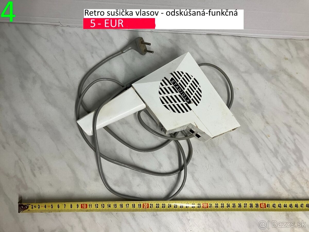 Retro žehličky varič kávovar a ventilátor - 4