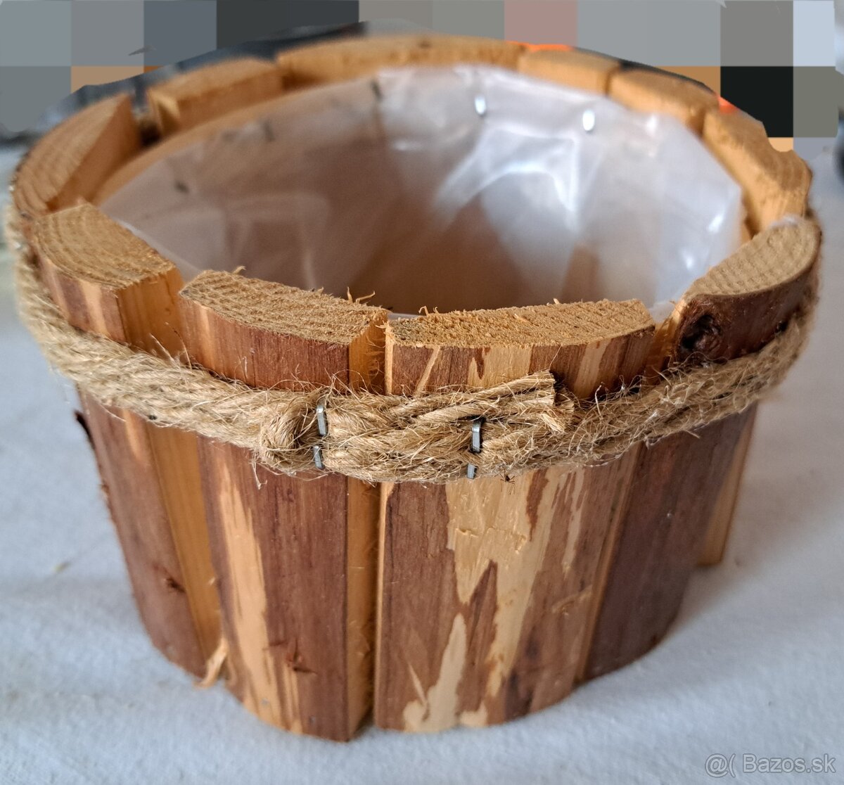 Drevené kvetináče, obal na kvetináč - 4