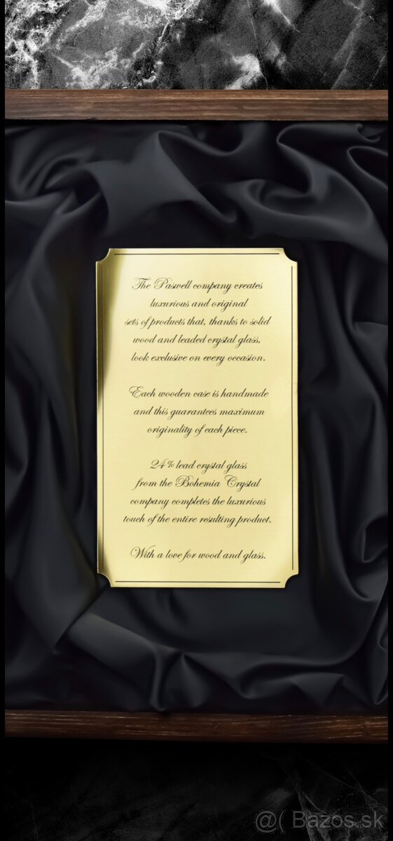 Darčekový set na whisky - krištálové sklo - 4