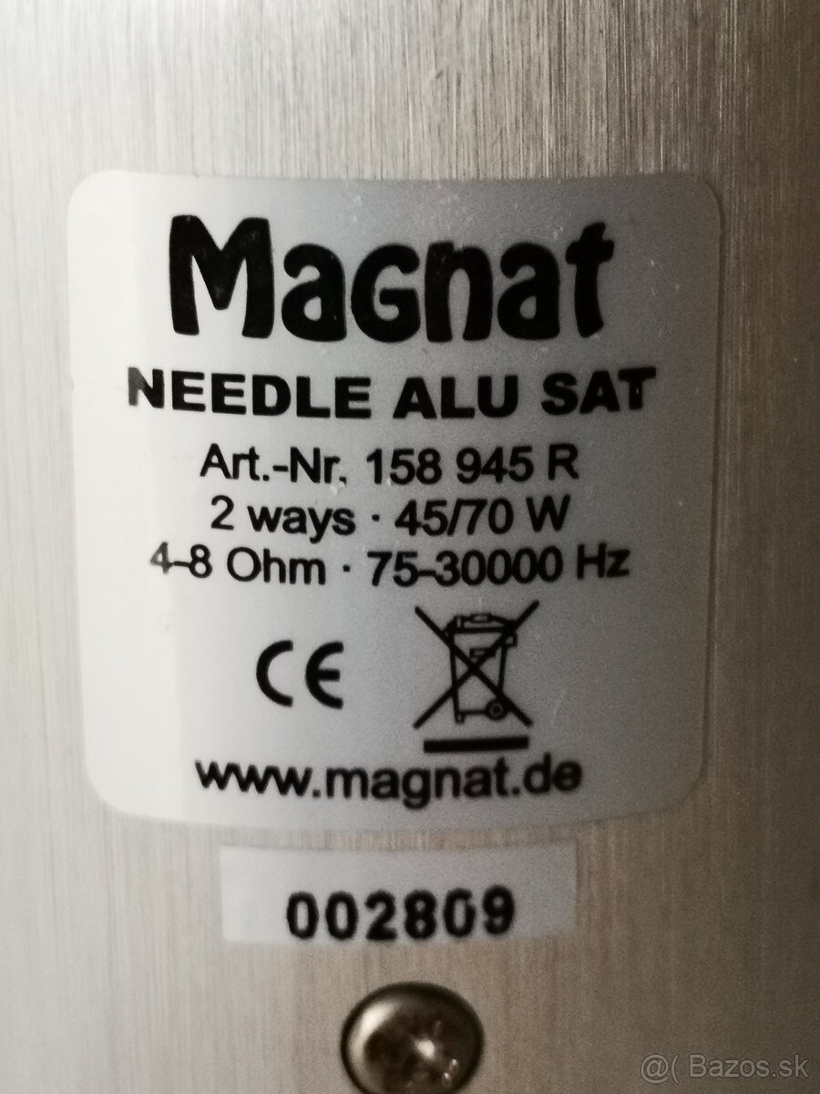 Predám reproduktory MAGNAT HOME NEEDLE ALU SAT - 4