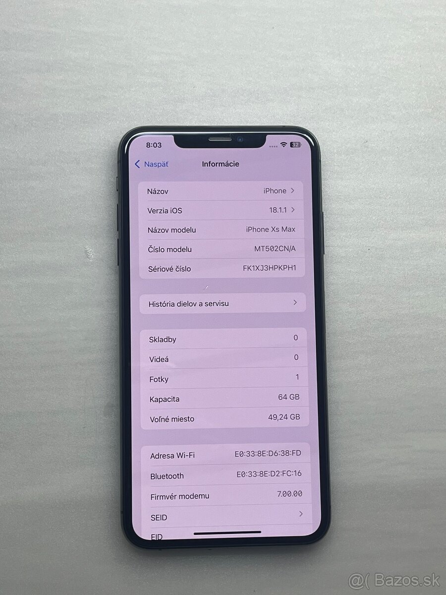 iPhone XS Max 🔋85% - 4