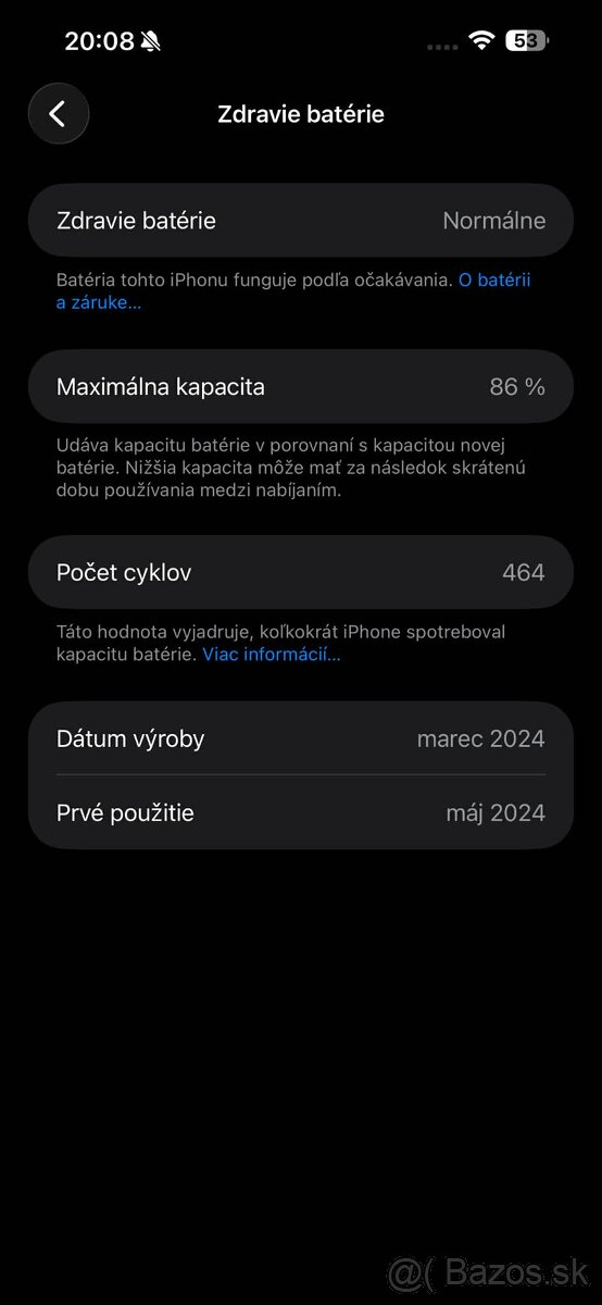 Predám Iphone 15 pro max 256gb black titanium - 4