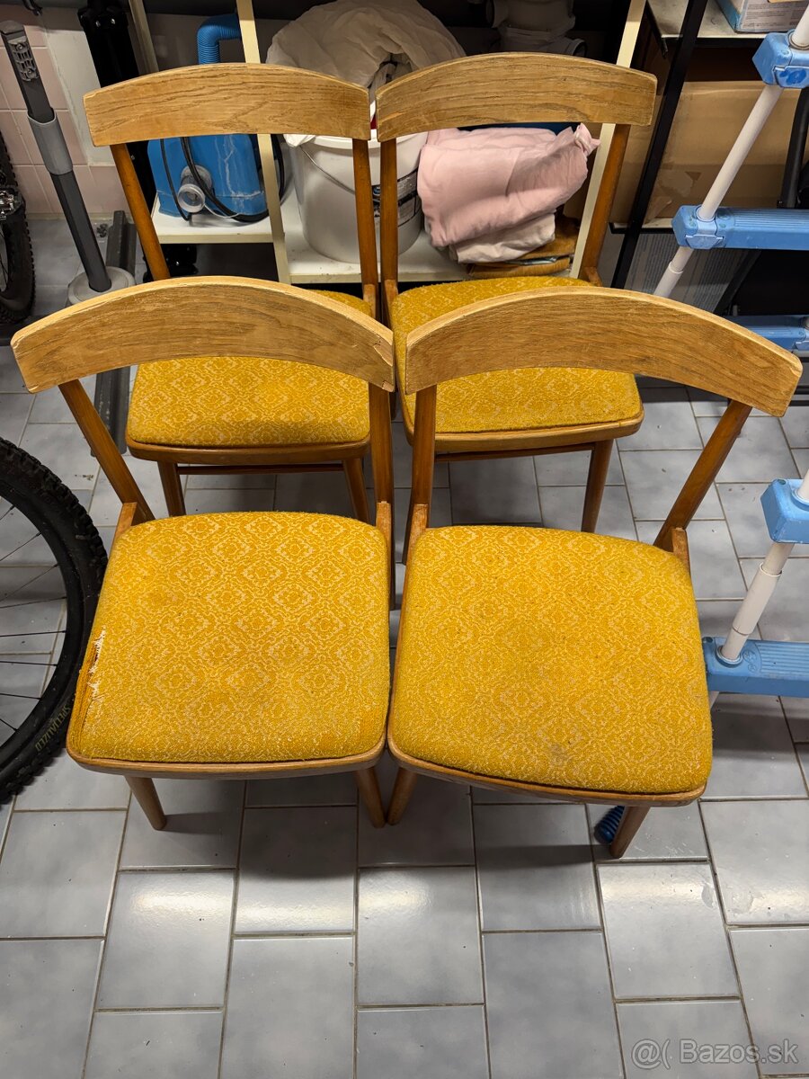 Retro stôl a stoličky - 4