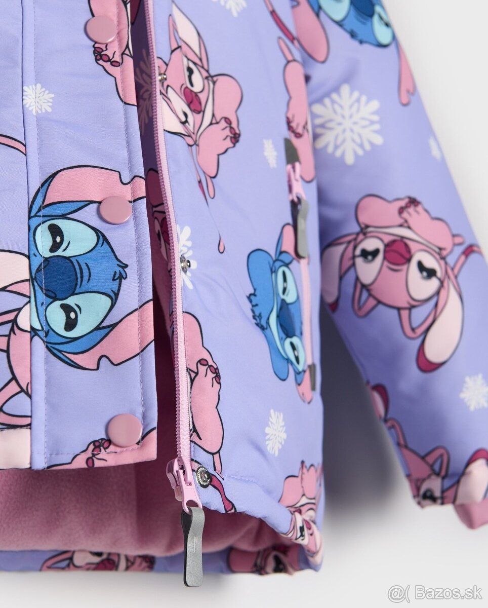 Detská zimná puffer bunda Stitch - 4