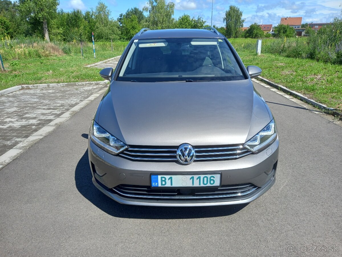 VW-GOLF SPORTSVAN 2,0TDI-150PS-BIXENON-HIGHLINE-NAVI-2015 - 4