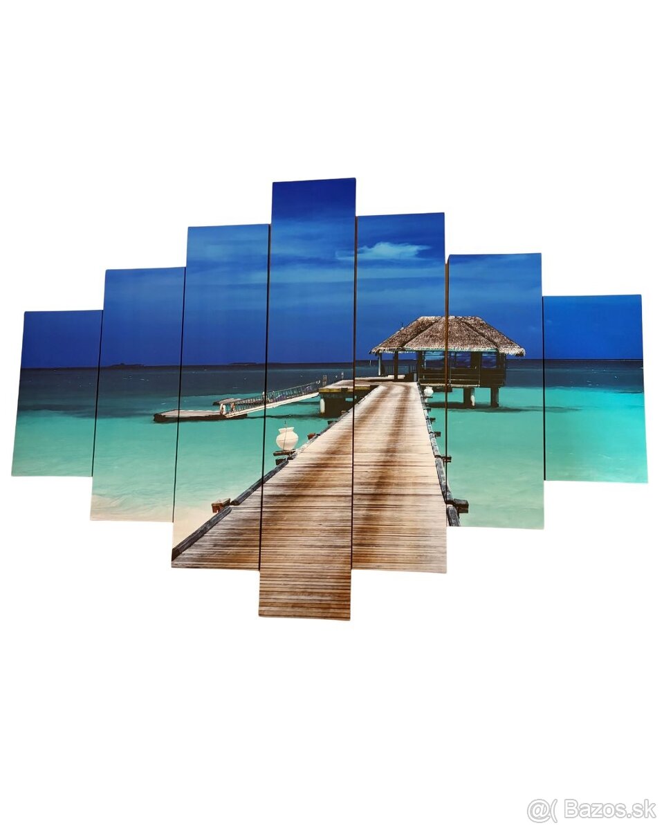 7-dielny obraz na plátne Maledivy - 4