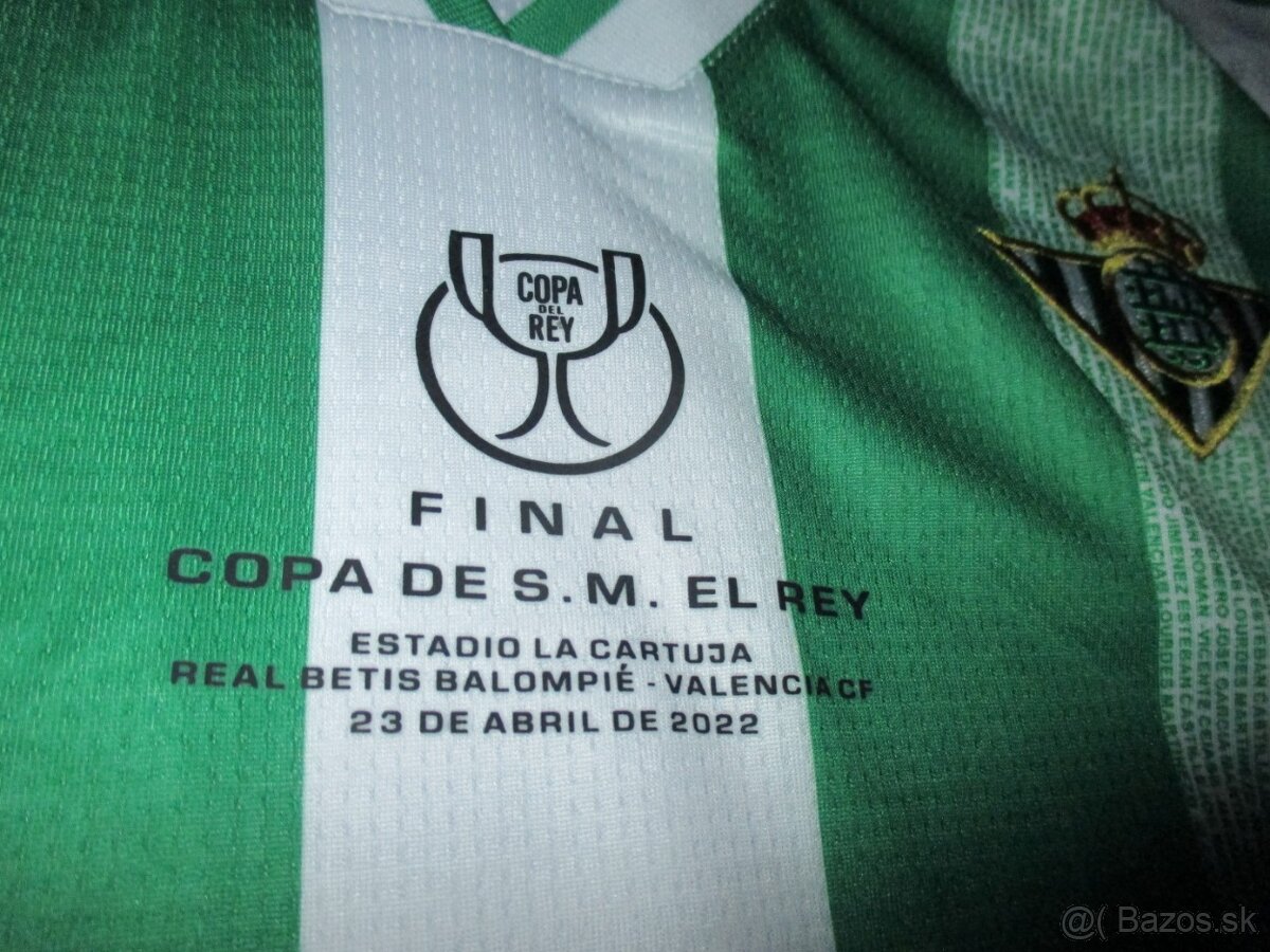 Futbalový dres Betis Sevilla finále Copa del rey - 4
