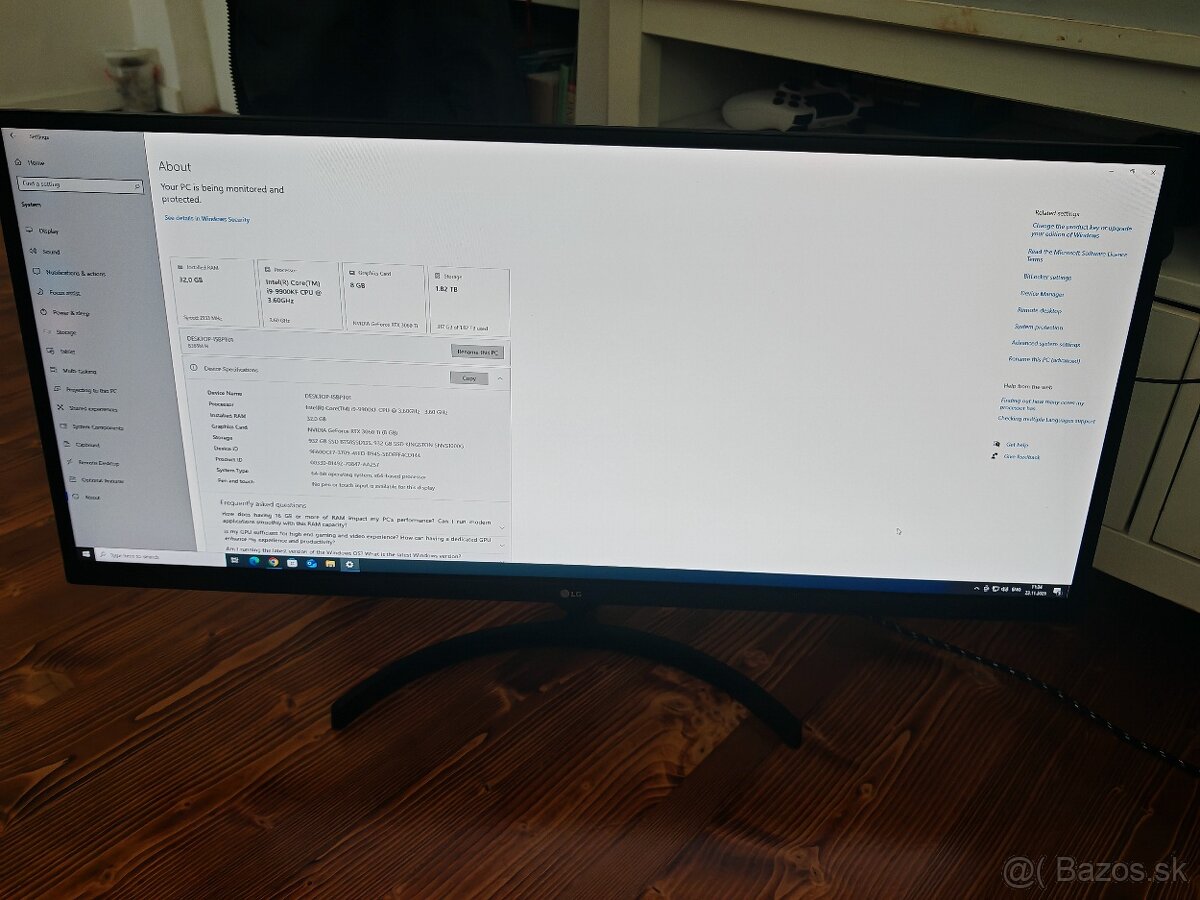 Predám i9 9900KF, 32GB RAM RGB, RTX 3060 Ti - 4