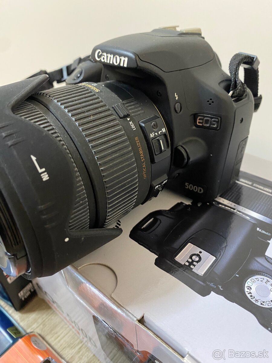 Zrkadlovka Canon Eos 500d + Sigma 17-70 mm F2.8-4 - 4