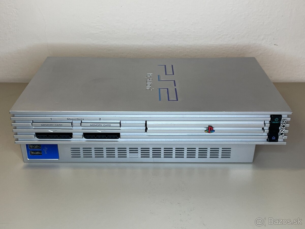 PS2 Silver SPCH 50xxx + ovládač + FMCB 64 MB - 4