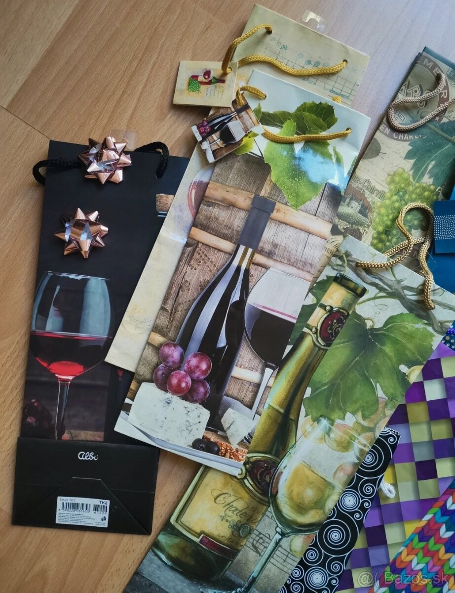 Darčekové tašky na fľašu - 4