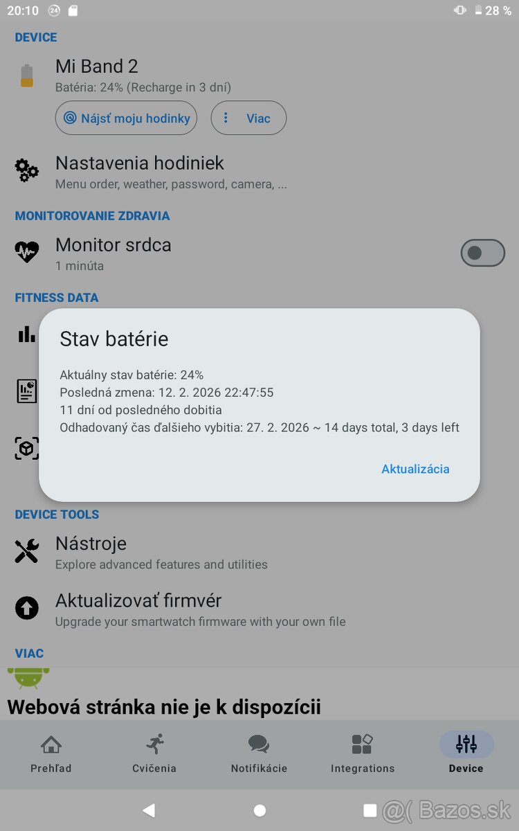 Predám xiaomi MiBand 2 - 4