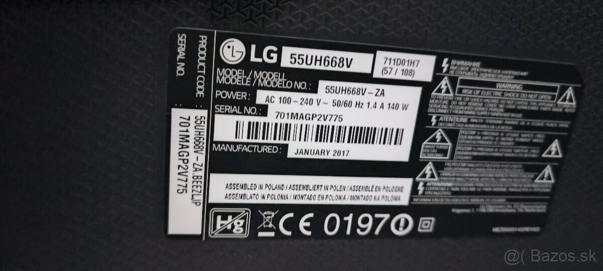 4k smart tv lg 55UH668V - 4