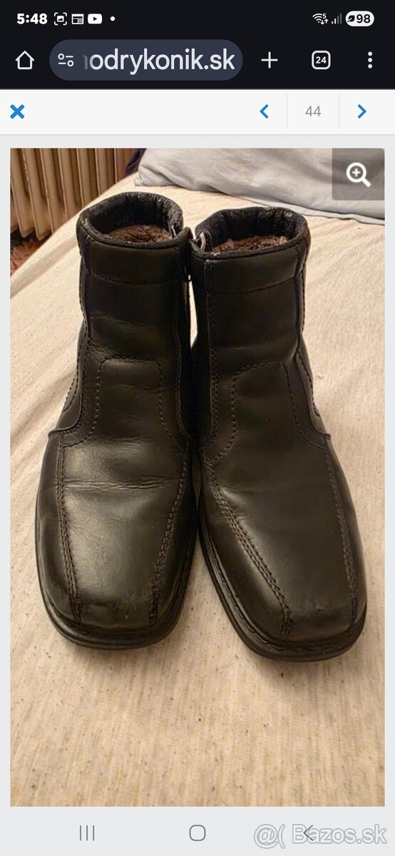 Rikier panske zateplene čižmy 40ky - 4