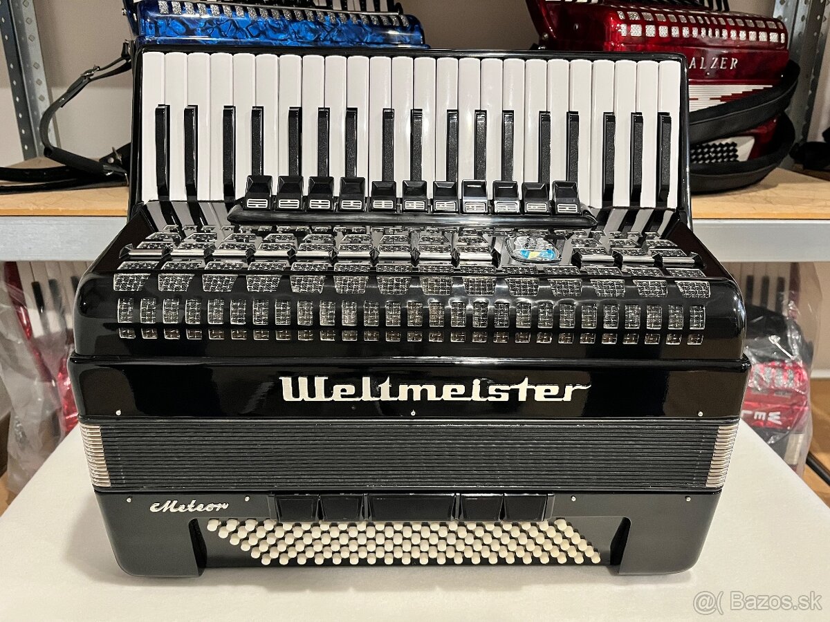 Predám akordeón WELTMEISTER METEOR 120 BASOVÝ - 4