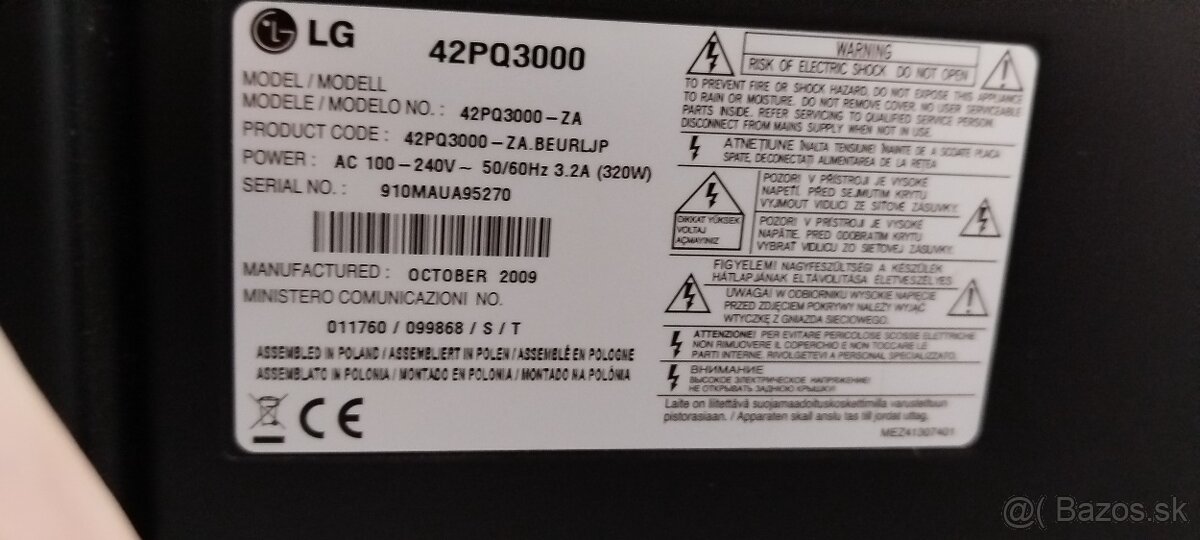 Predám Televízor TV LG. - 4