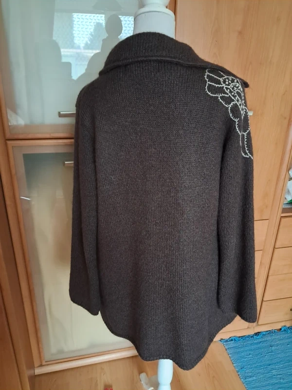 dámsky hnedý kabát - 4