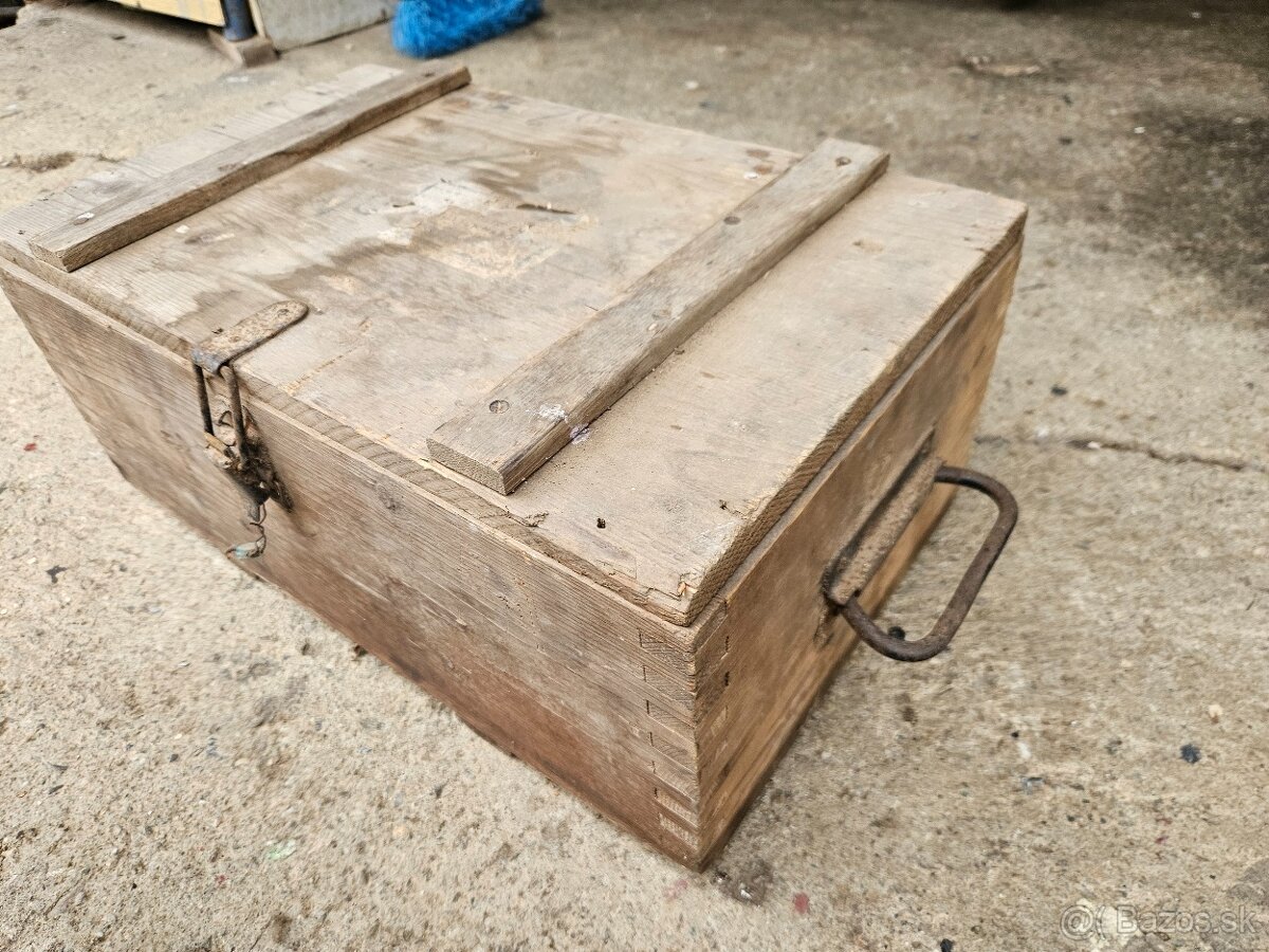 Vojenska drevena krabica bedňa 8. - 4