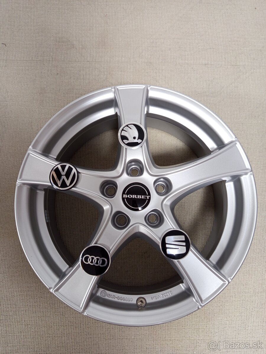 Alu disky Borbet R17 5x112 Et41 6.5J Škoda Seat Audi Volkswa - 4