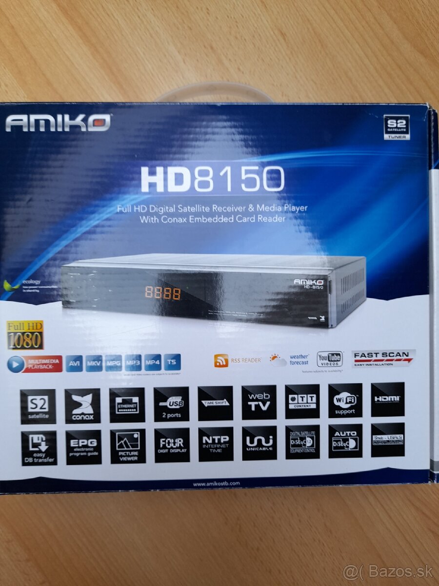 Satelitný prijímač Amico HD8150. - 4