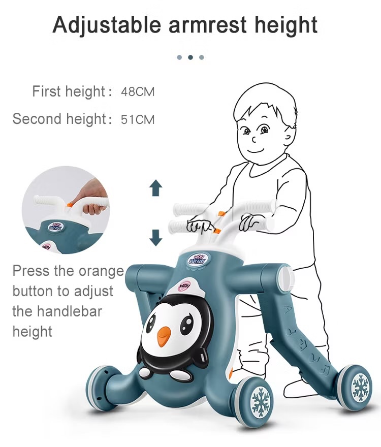 Detské multifunkčné chodítko 3v1 s hudbou - 4