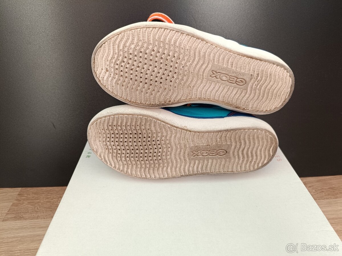 GEOX detské tenisky /plátené - textil+koža/ - 4