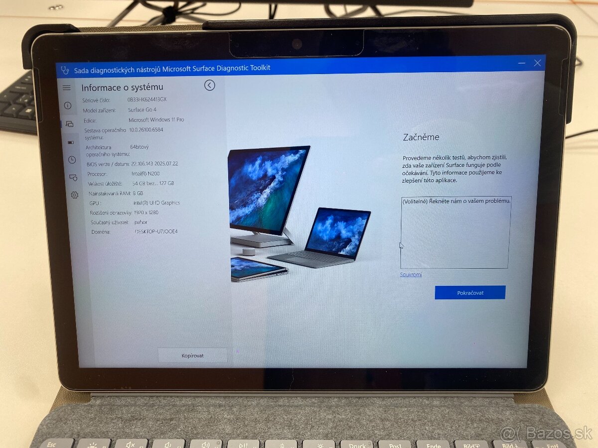 Surface GO 4, 8GB, 128GB, Skoro nový, Tablet, notebook - 4