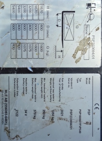 Zakladač Unicarriers PSP160DTFV540 - 4