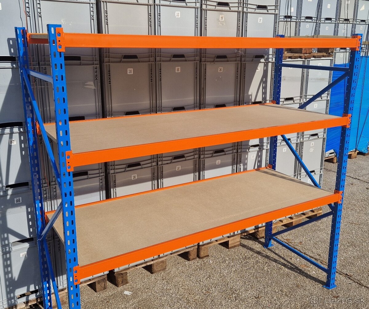 Priemyselný policovy regal výška regálu 200cm a 250cm. - 4