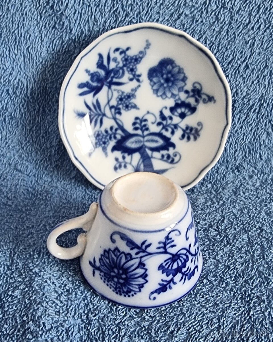 Starožitná porcelánová šálka - stará Viedeň - 4