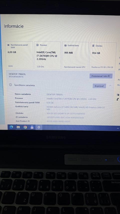 Predám NTB Samsung RF511 - 4