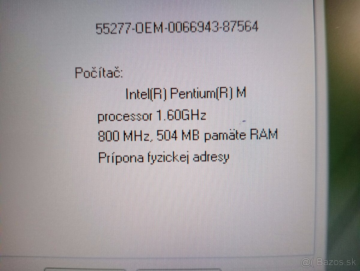 predám ACER TRAVELMATE 4061WLMI , WINDOWS XP - 4