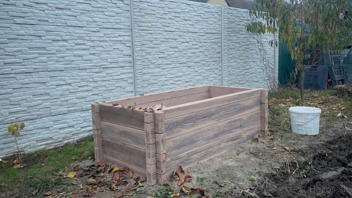 Betónový vyvýšený záhon - 4