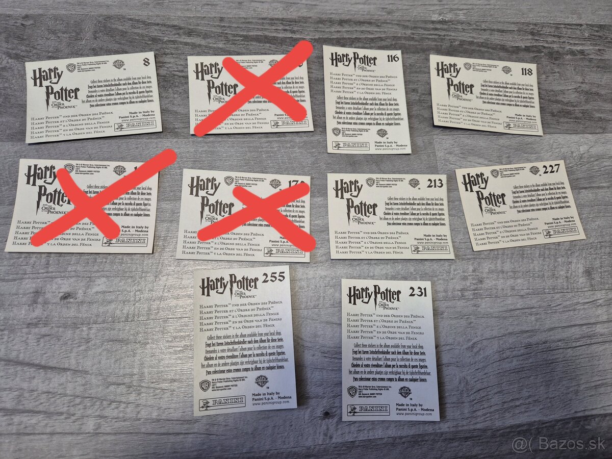 Nálepky do albumu Harry Potter - 4