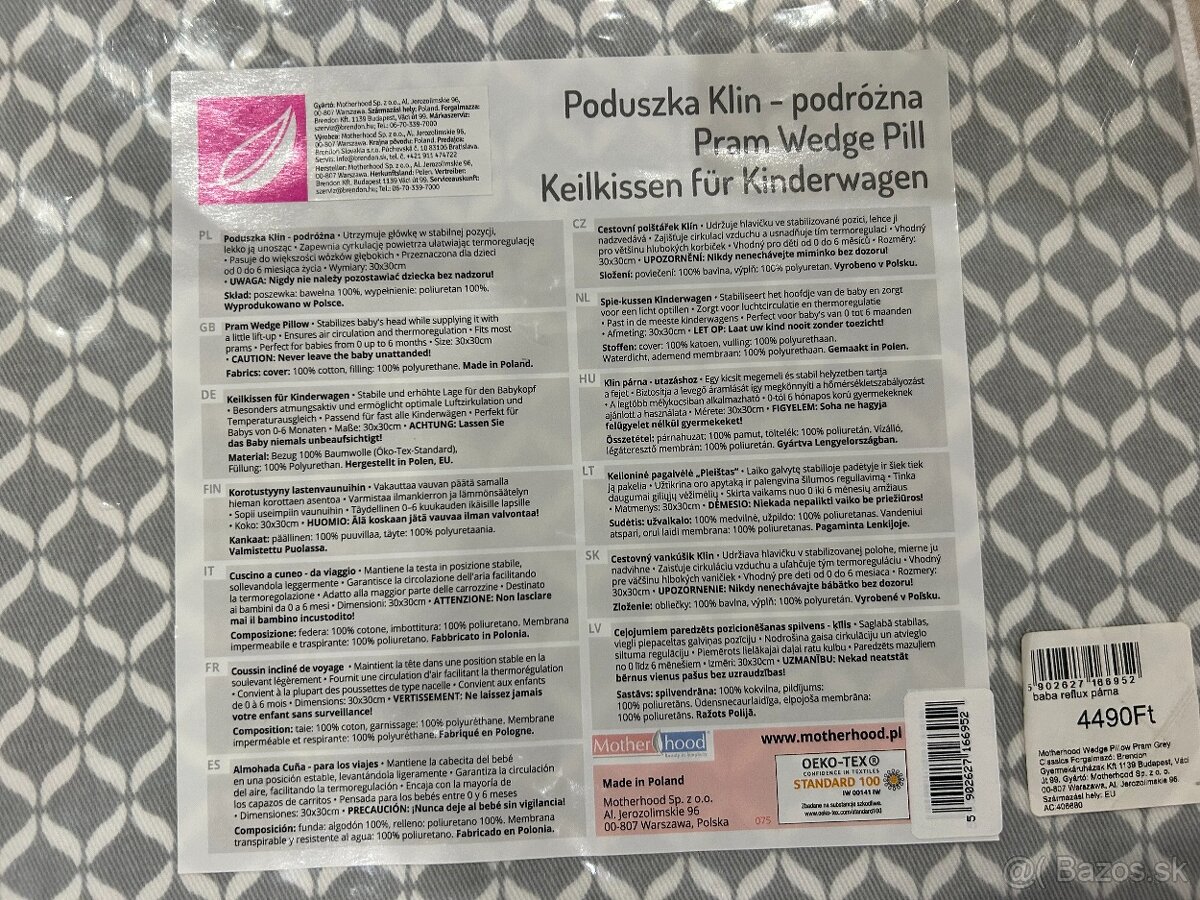 Vankúšik do vaničky kočíka - 4