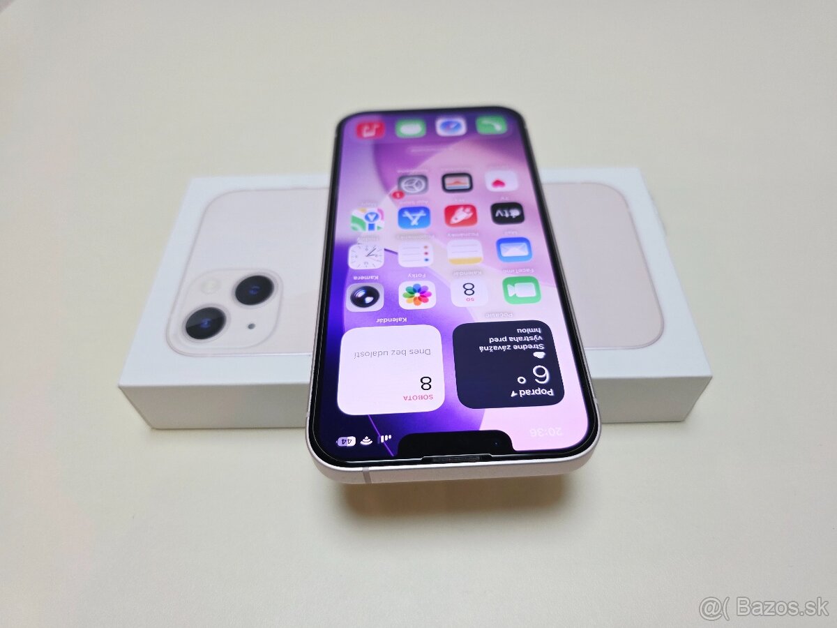 APPLE IPHONE 13 128GB PINK,ZDRAVIE BATERKY 100% - 4