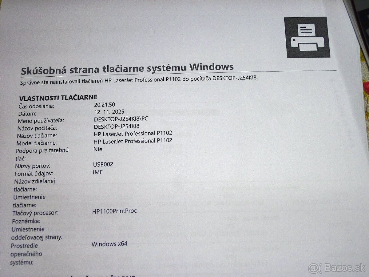 Predám tlačiareň HP LaserJet P1102 - 4