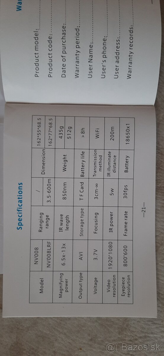 Nočné videnie PARD NV008+ - 4