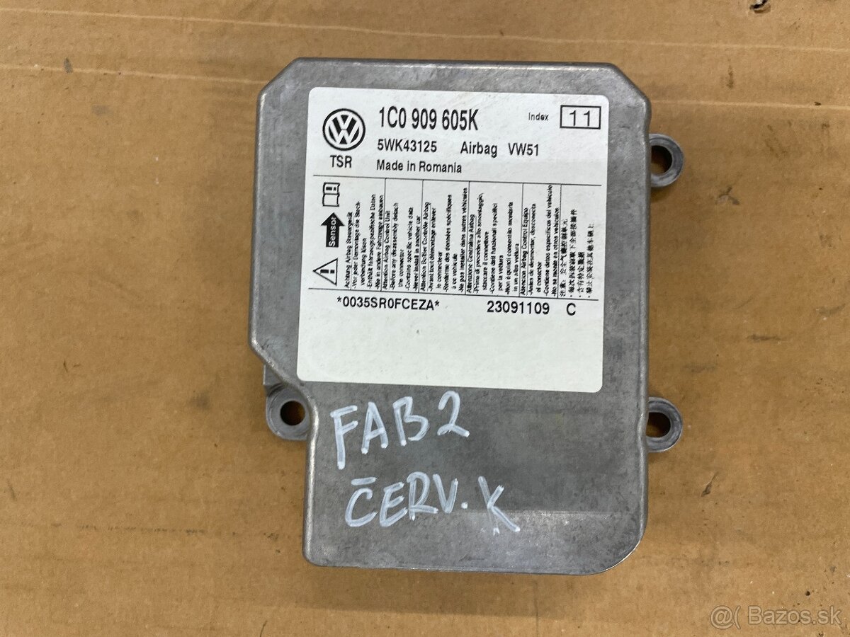 škoda fabia 2 airbag sada - 4