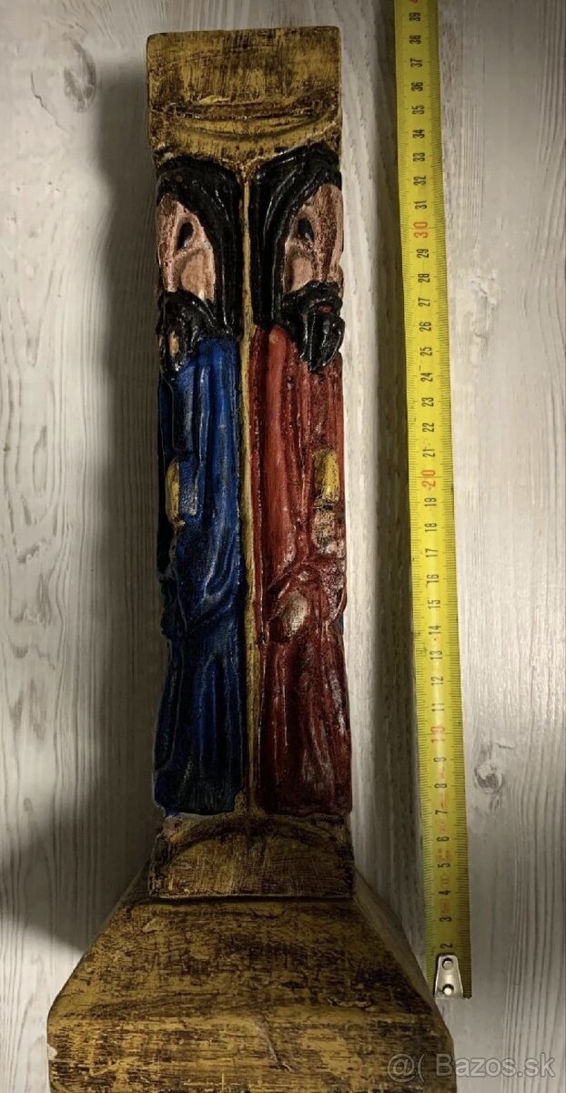 Starý drevený svietnik - 4