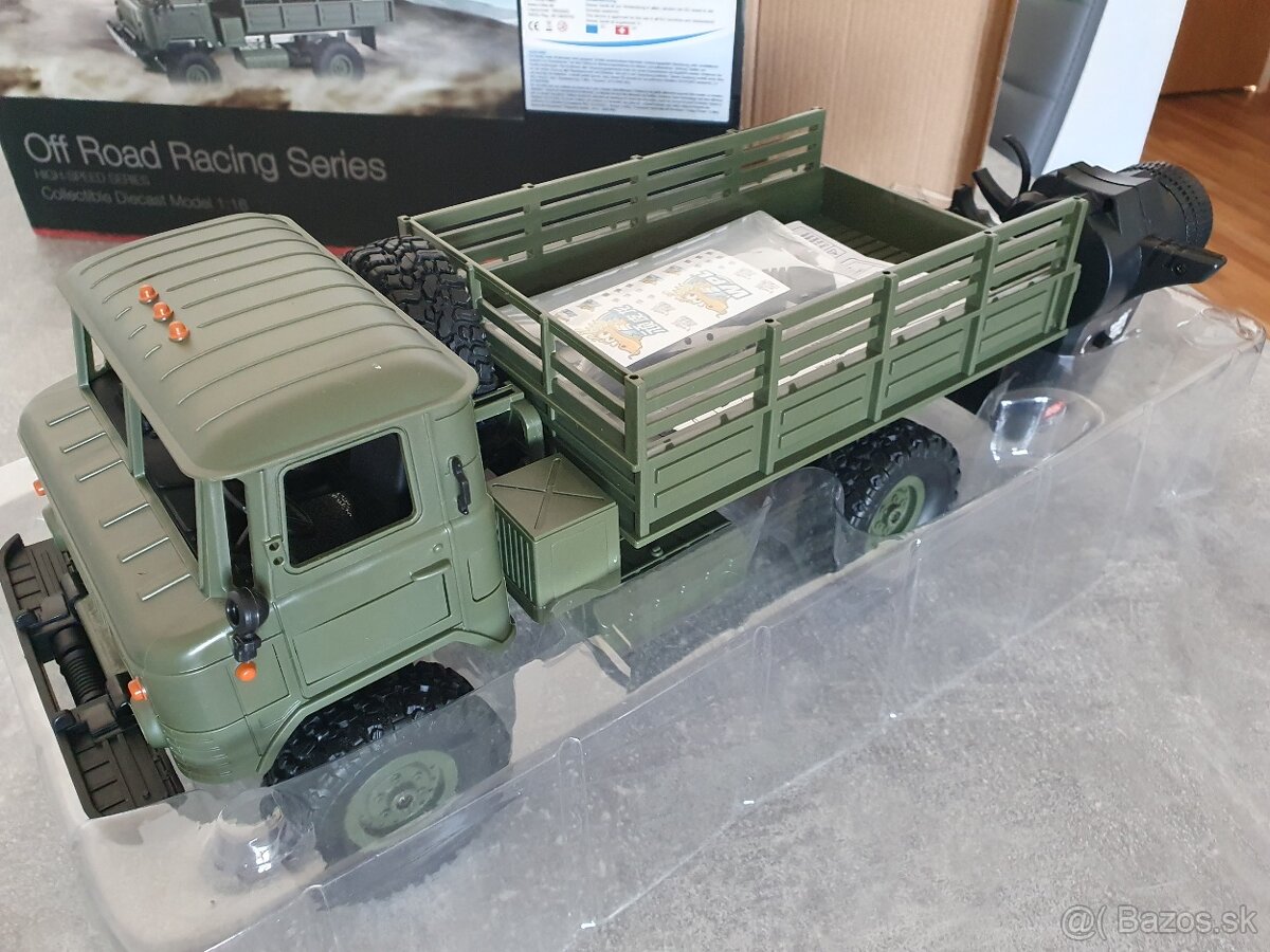 RC Military Truck GAZ WPL B24 1/16 4WD zelený - 4